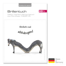 Brillenputztuch mit Designmotiv Tiere Zebra