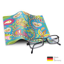 Brillenputztuch mit Designmotiv Paisley