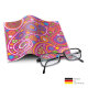 Brillenputztuch mit Designmotiv Paisley rot