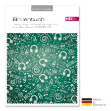 Brillenputztuch mit Designmotiv Scribbles Music