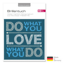 Brillenputztuch mit Designmotiv Sprüche Do what you...