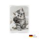 PocketCleaner® mit Designmotiv Katzen Braun