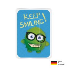 PocketCleaner® mit Designmotiv Sprüche Keep smiling